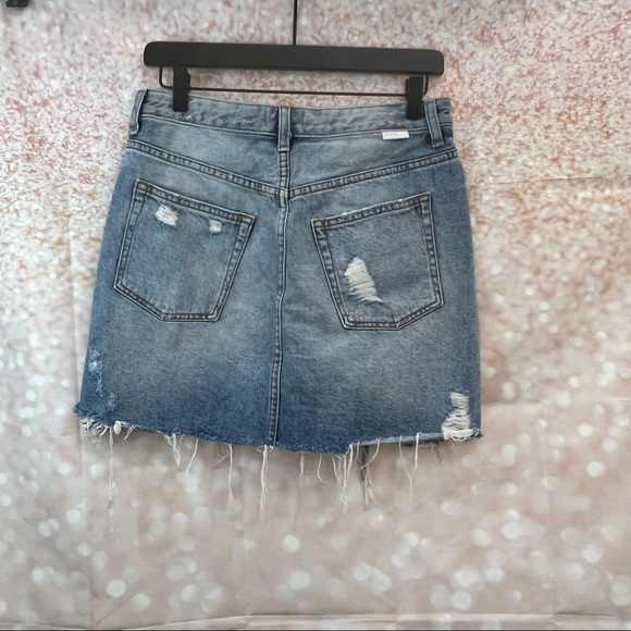 Boyish The Corey Ripped Denim Skirt in Dr. Strangelove - Picture 3 of 12